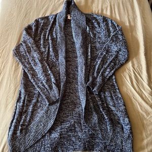Westport Dress Barn Cardigan Knit Sweater 1X Blue NWT